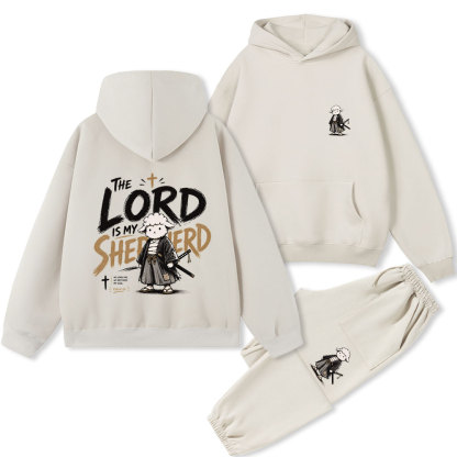 The Lord Is My Shepherd Christian Premium Fleece Hoodie Set