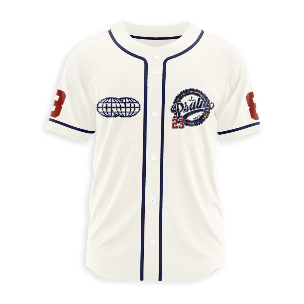The Lord Is My Shepherd Christian Baseball Jersey