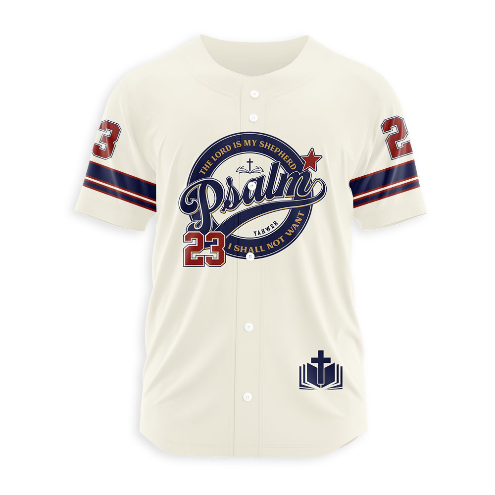 The Lord Is My Shepherd Christian Baseball Jersey
