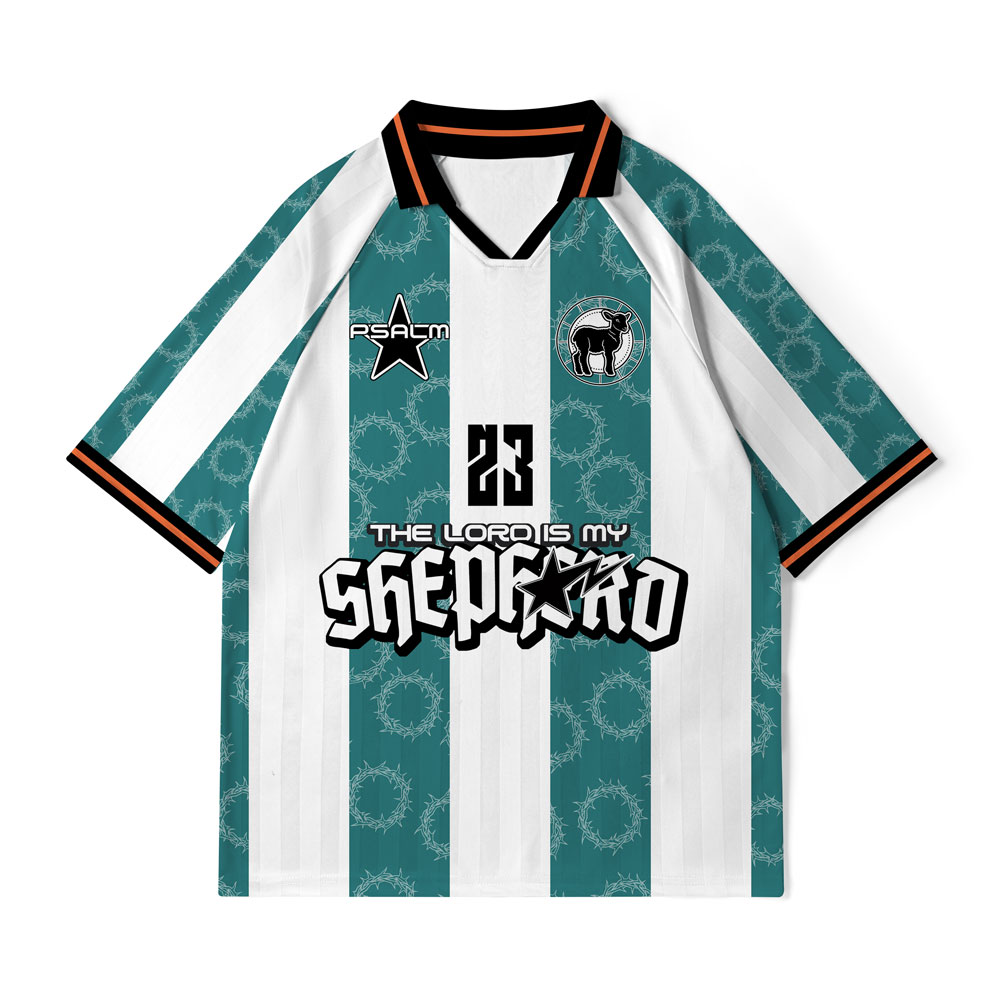 The Lord Is My Shepherd Christian Collar Jersey