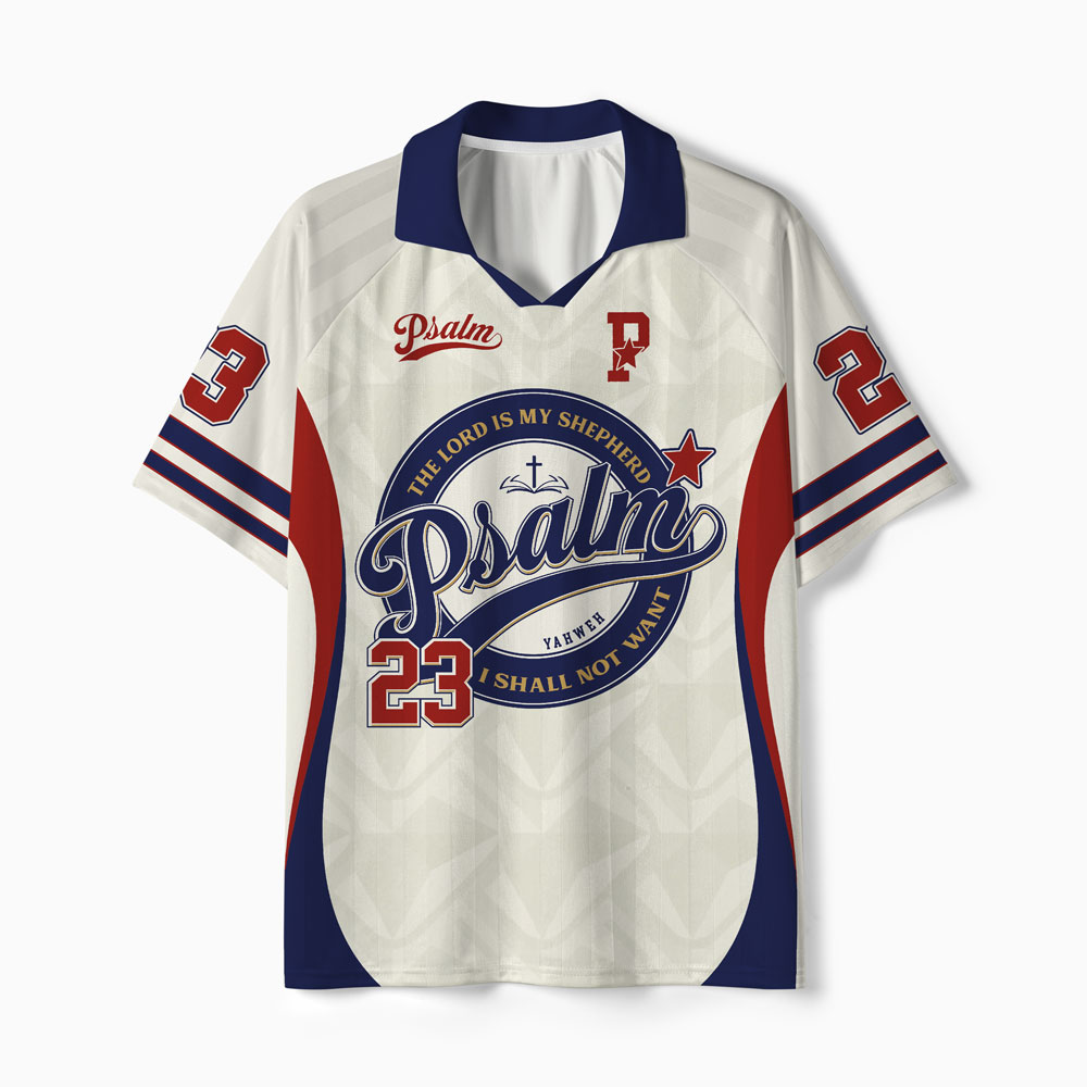 The Lord Is My Shepherd Christian Collar Jersey