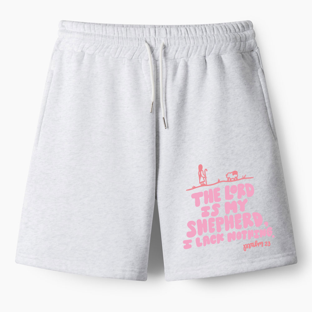 The Lord Is My Shepherd Christian Fleece Shorts