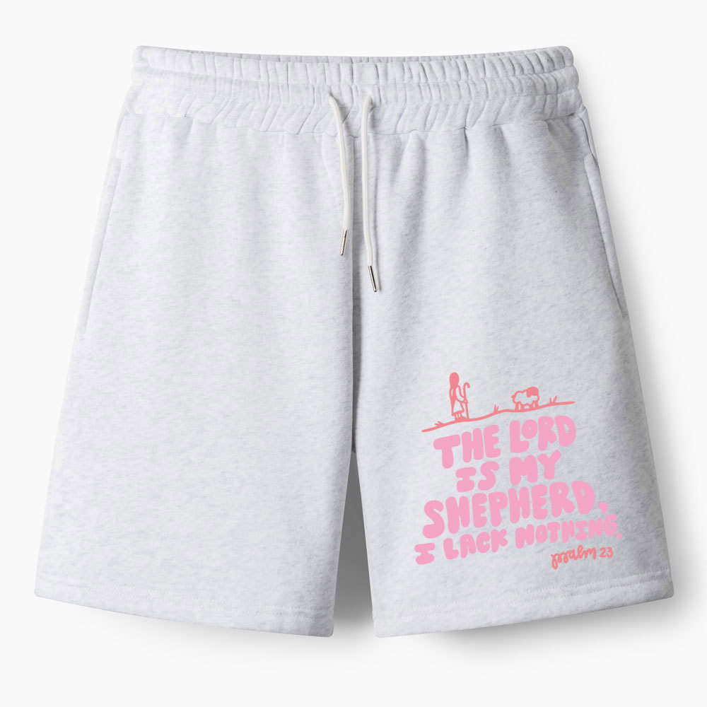 The Lord Is My Shepherd Christian Fleece Shorts