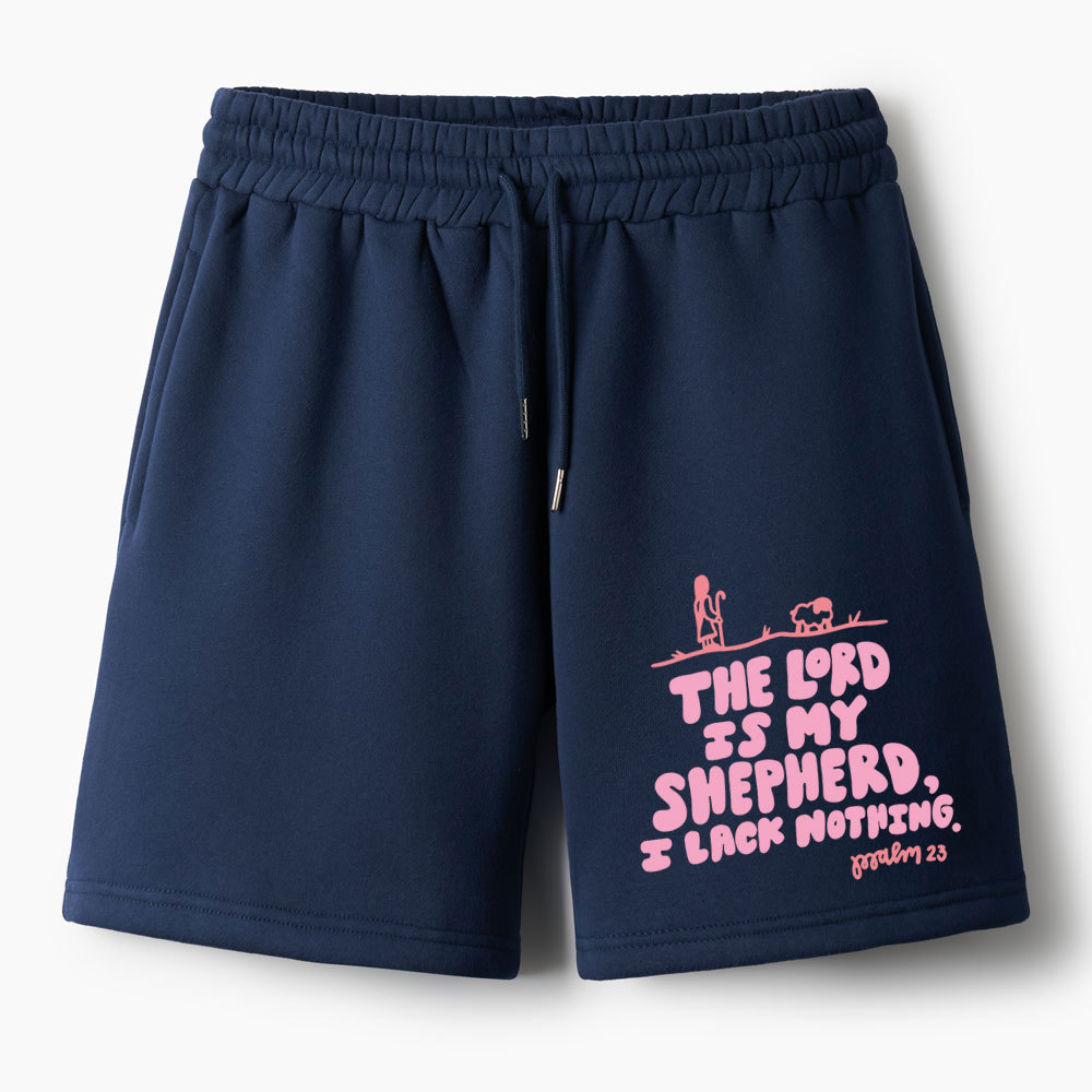 The Lord Is My Shepherd Christian Fleece Shorts