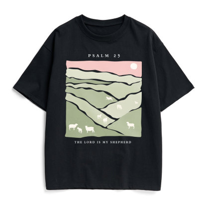 The Lord Is My Shepherd Christian Heavy Cotton T-Shirt