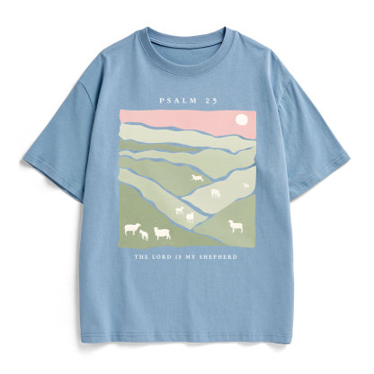 The Lord Is My Shepherd Christian Heavy Cotton T-Shirt