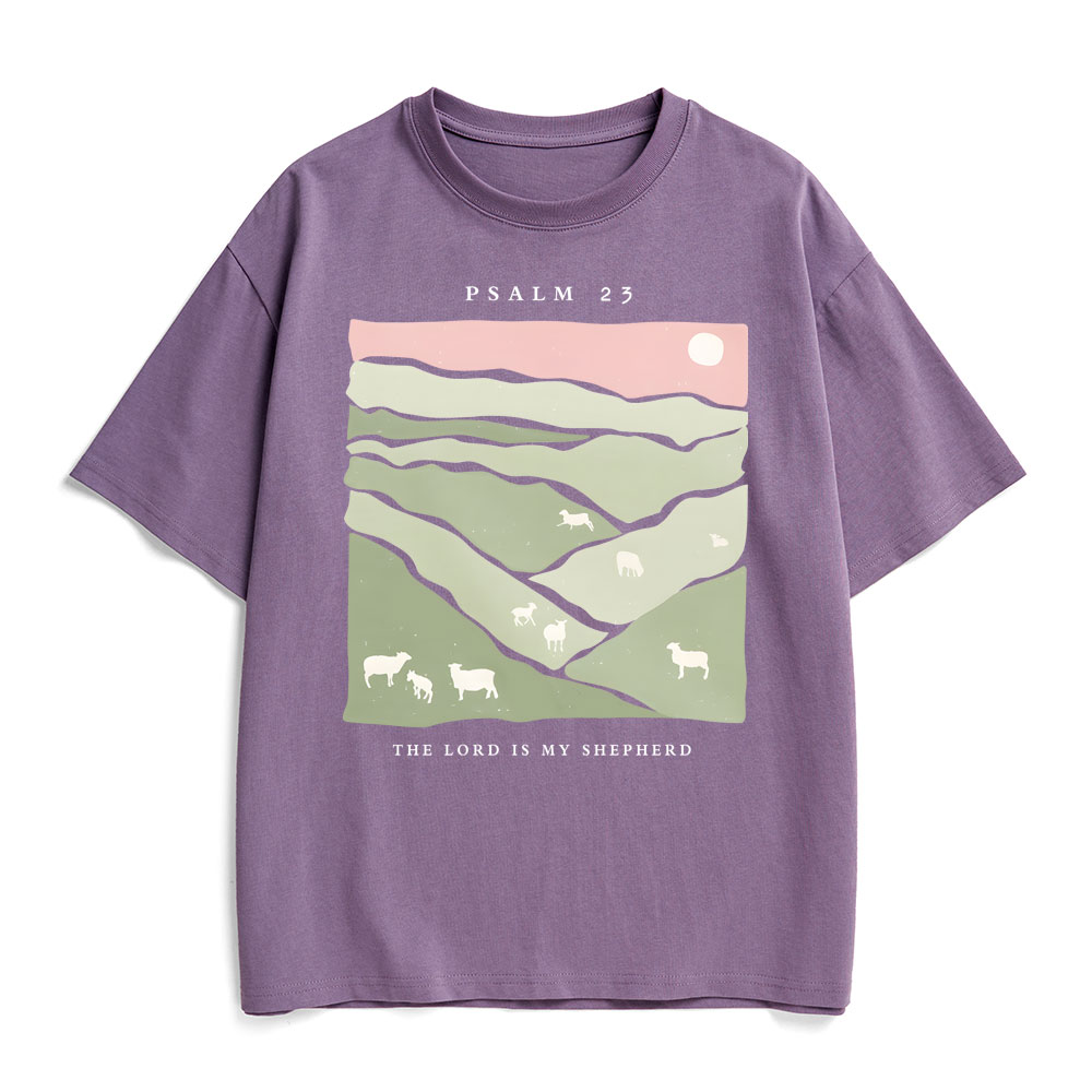 The Lord Is My Shepherd Christian Heavy Cotton T-Shirt