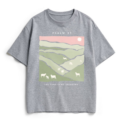 The Lord Is My Shepherd Christian Heavy Cotton T-Shirt