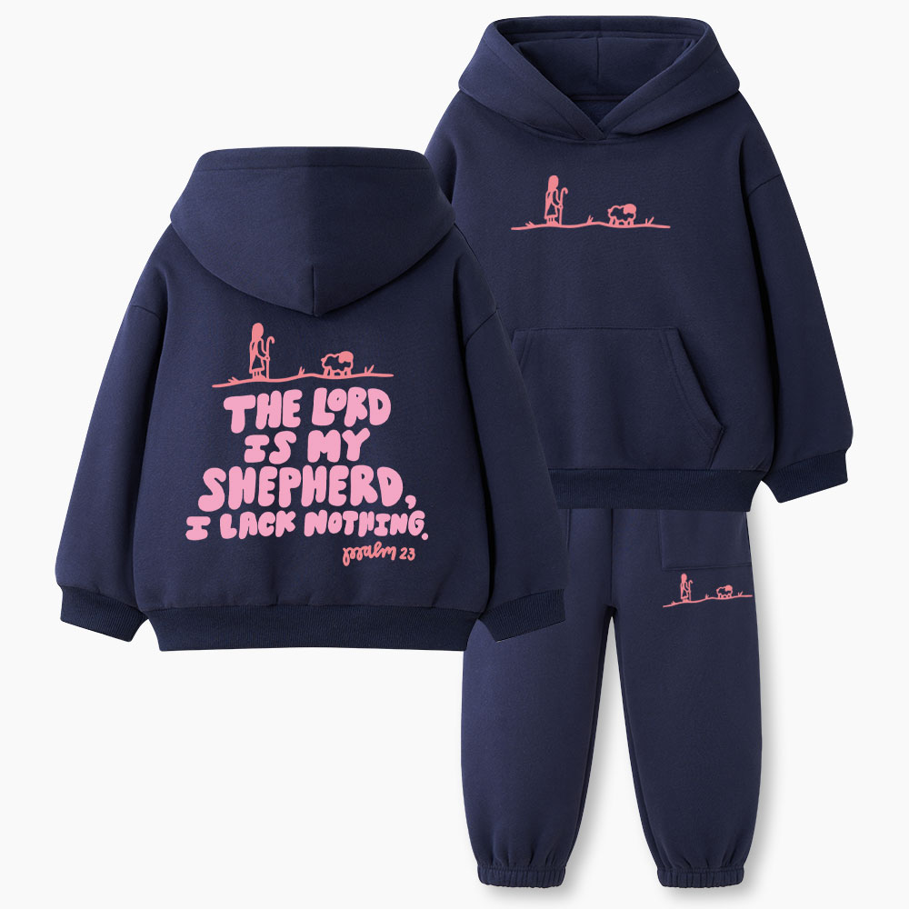 The Lord Is My Shepherd Christian Kid Fleece Hoodie Set