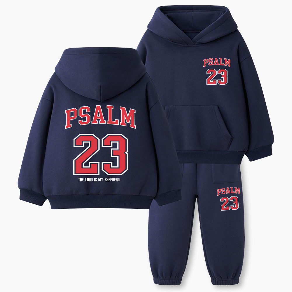 The Lord Is My Shepherd Christian Kid Fleece Hoodie Set