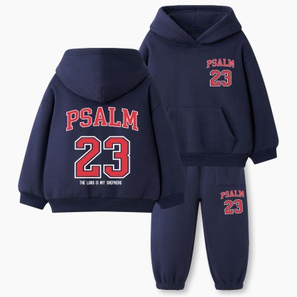 The Lord Is My Shepherd Christian Kid Fleece Hoodie Set