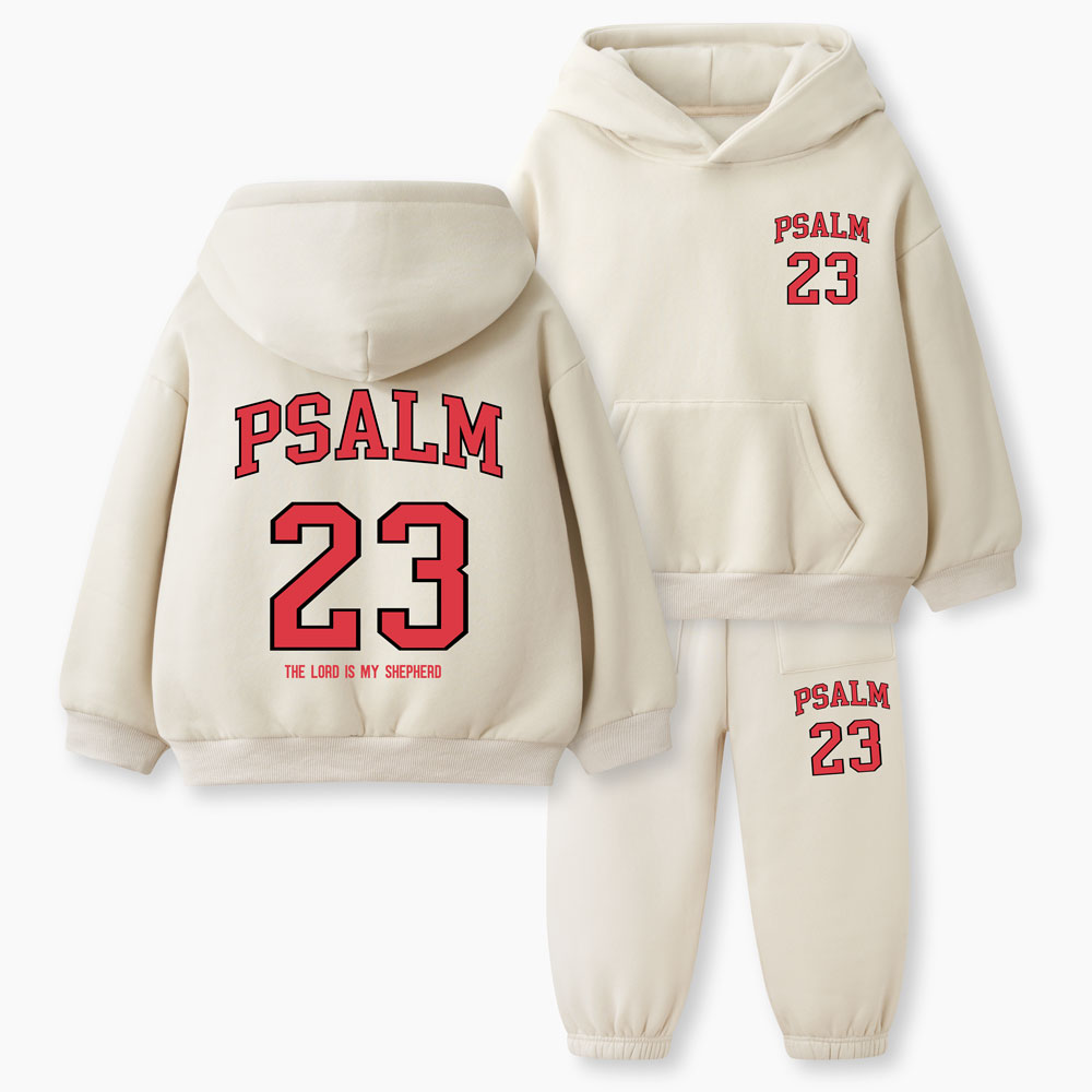 The Lord Is My Shepherd Christian Kid Fleece Hoodie Set