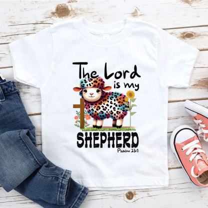 The Lord Is My Shepherd Christian Kid T-Shirt