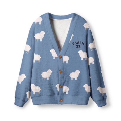 The Lord Is My Shepherd Christian Lightweight Cardigan