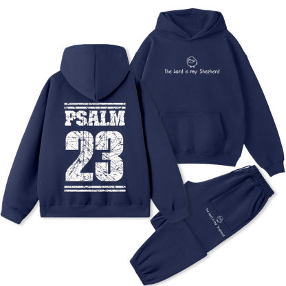 The Lord Is My Shepherd Christian Premium Fleece Hoodie Set