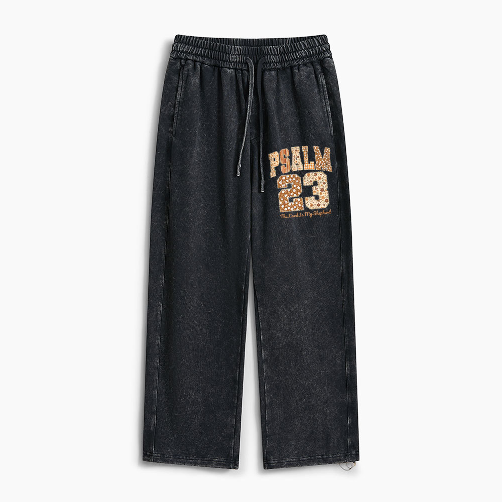 The Lord Is My Shepherd Christian Washed Sweatpants
