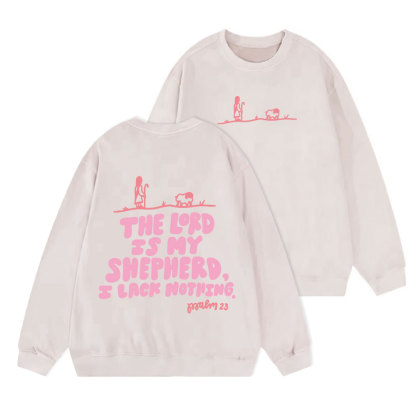 The Lord Is My Shepherd Christian Washed Sweatshirt