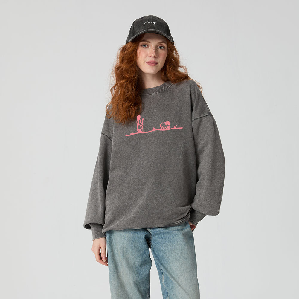 The Lord Is My Shepherd Christian Washed Sweatshirt