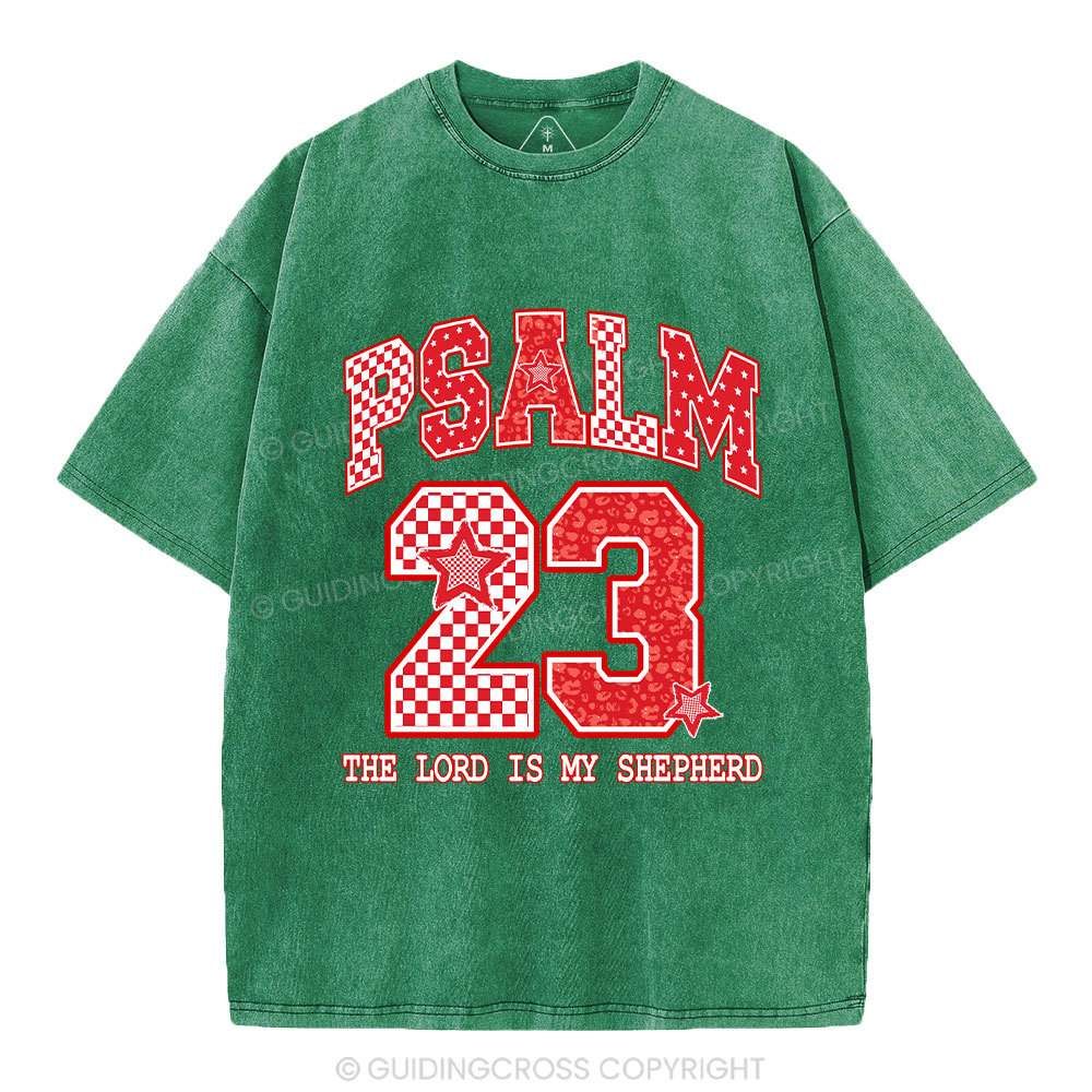 The Lord Is My Shepherd Christian Washed T-Shirt