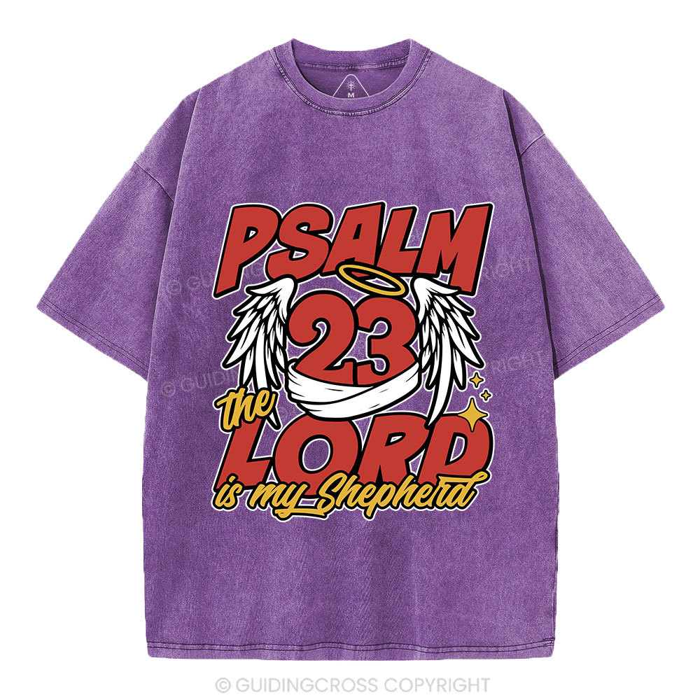 The Lord Is My Shepherd Christian Washed T-Shirt