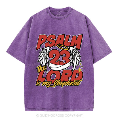 The Lord Is My Shepherd Christian Washed T-Shirt