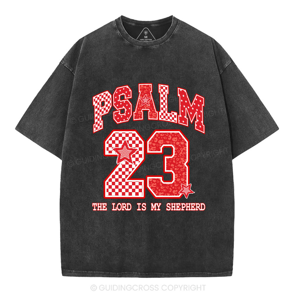 The Lord Is My Shepherd Christian Washed T-Shirt
