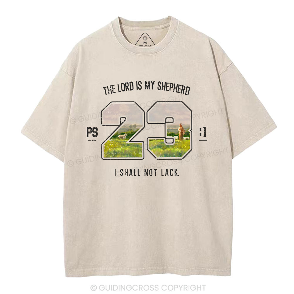 The Lord Is My Shepherd Christian Washed T-Shirt