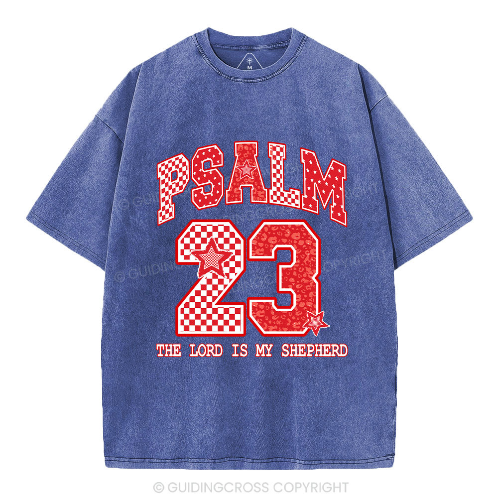 The Lord Is My Shepherd Christian Washed T-Shirt