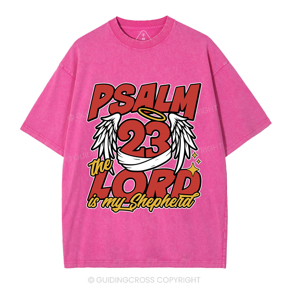 The Lord Is My Shepherd Christian Washed T-Shirt