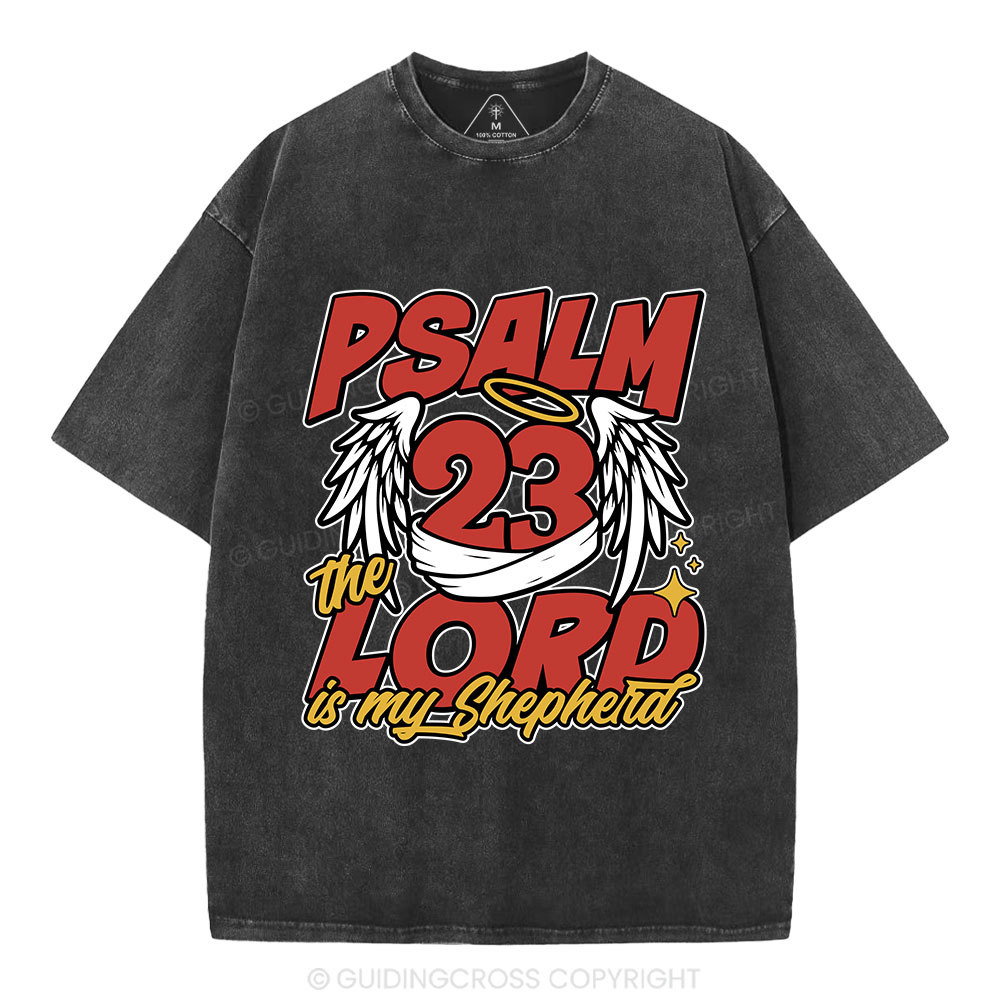 The Lord Is My Shepherd Christian Washed T-Shirt