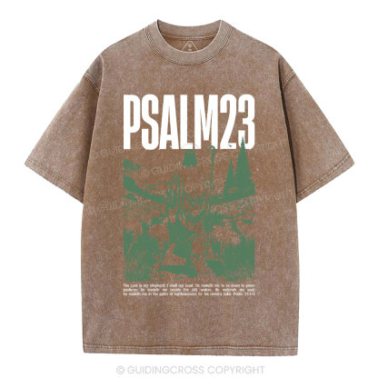 The Lord Is My Shepherd Christian Washed T-Shirt