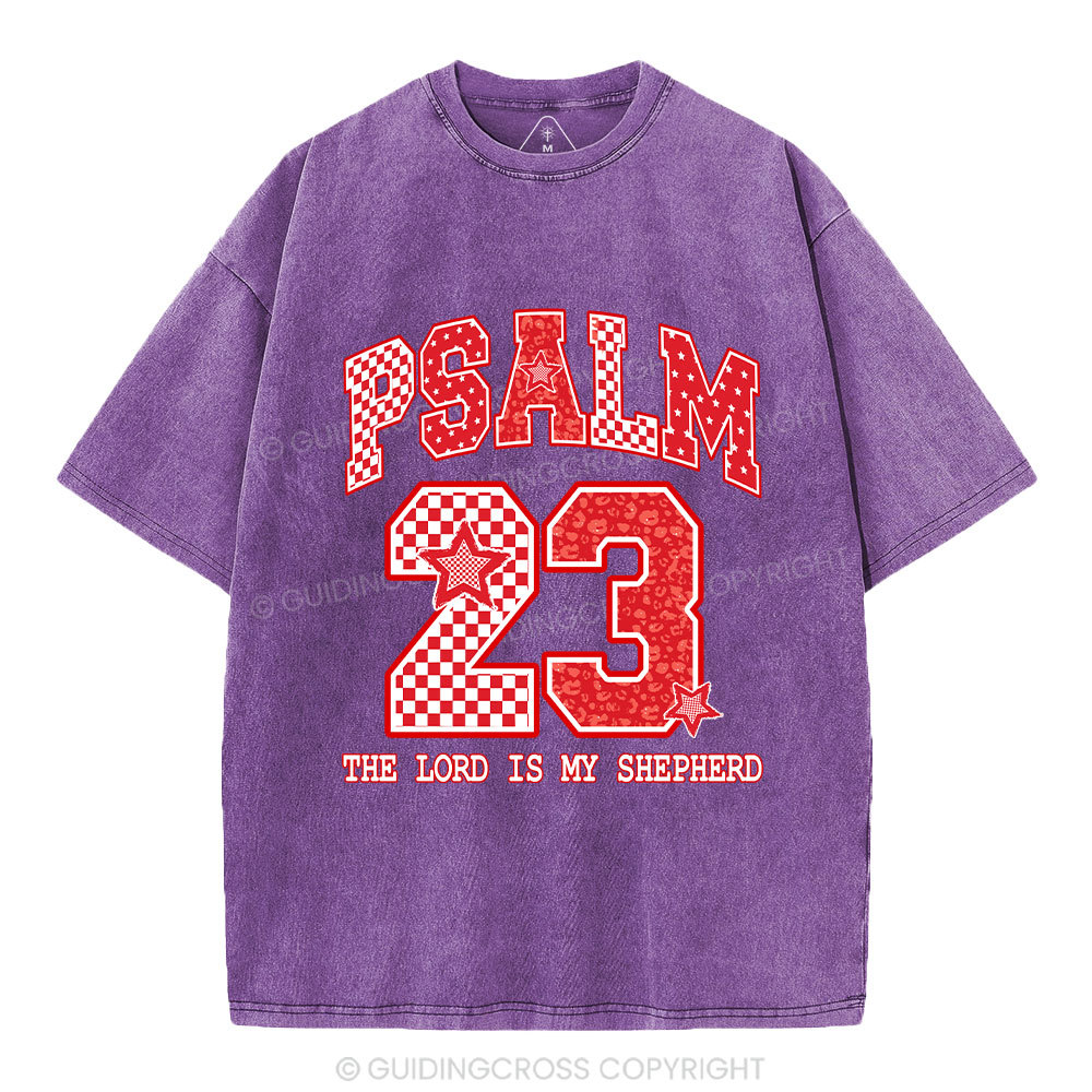 The Lord Is My Shepherd Christian Washed T-Shirt