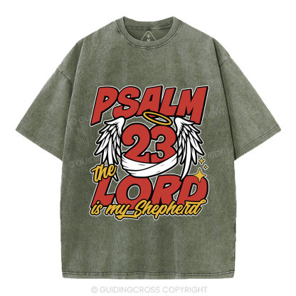 The Lord Is My Shepherd Christian Washed T-Shirt