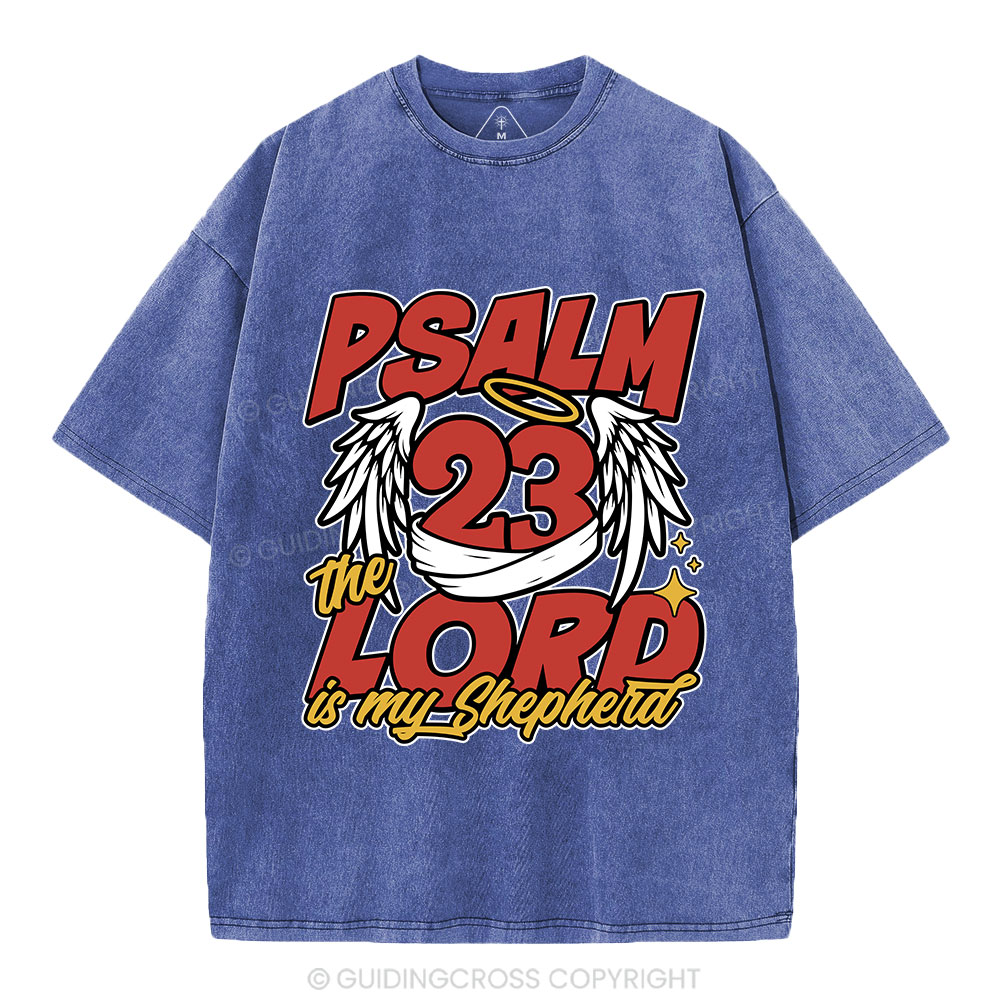 The Lord Is My Shepherd Christian Washed T-Shirt