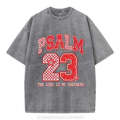 The Lord Is My Shepherd Christian Washed T-Shirt