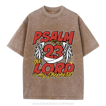 The Lord Is My Shepherd Christian Washed T-Shirt