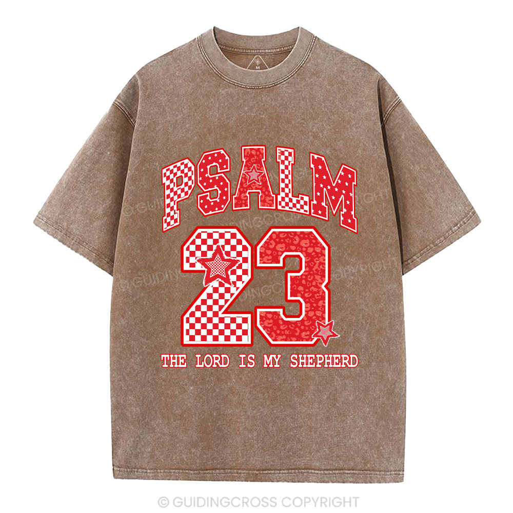 The Lord Is My Shepherd Christian Washed T-Shirt
