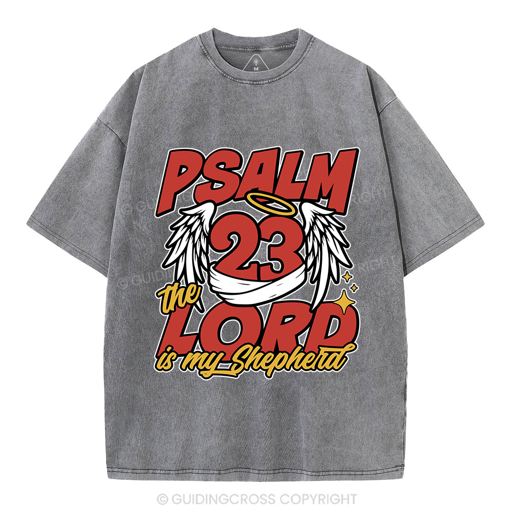 The Lord Is My Shepherd Christian Washed T-Shirt