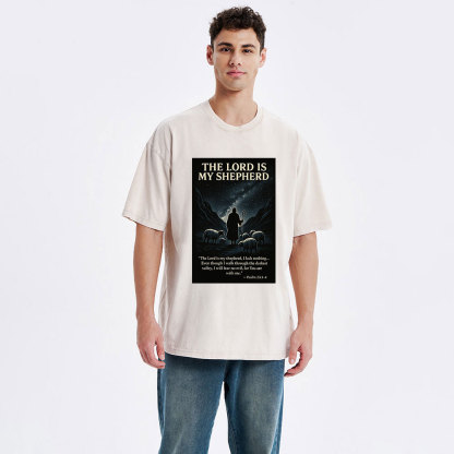 The Lord Is My Shepherd Christian Washed T-Shirt