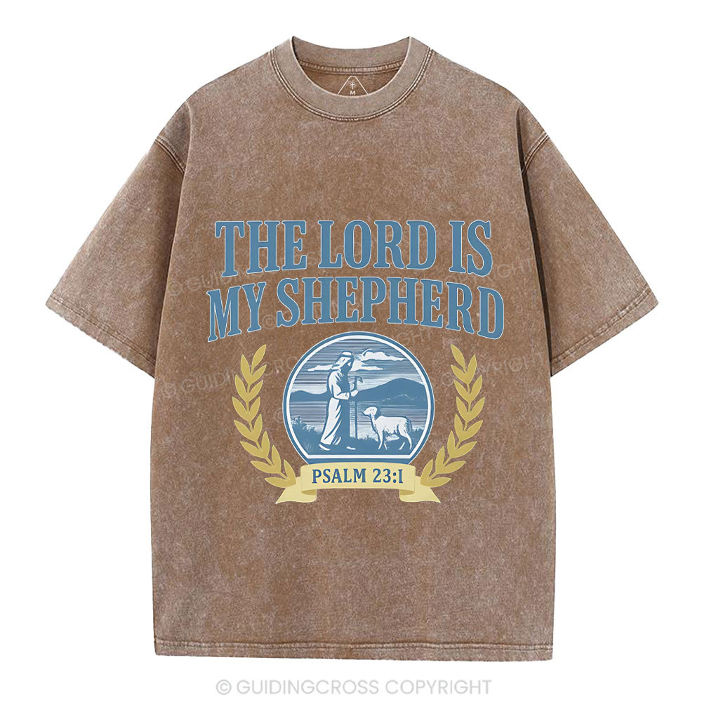 The Lord Is My Shepherd Christian Washed T-Shirt