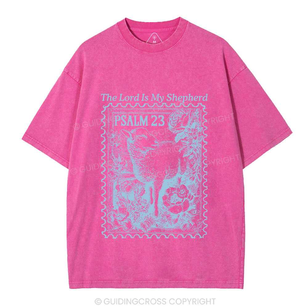 The Lord Is My Shepherd Christian Washed T-Shirt