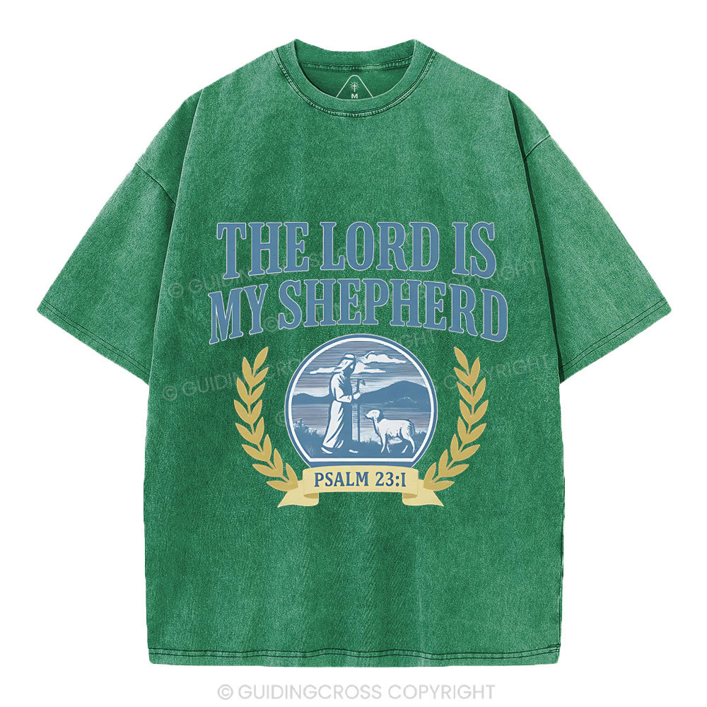 The Lord Is My Shepherd Christian Washed T-Shirt