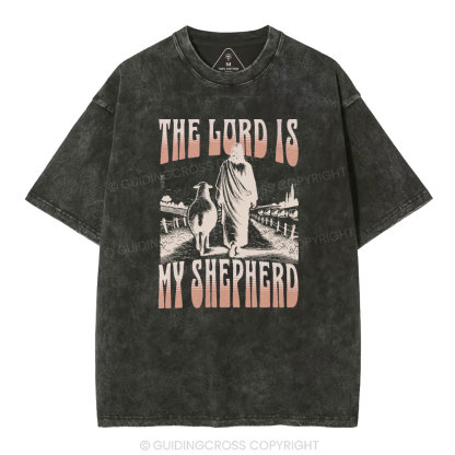 The Lord Is My Shepherd Christian Washed T-Shirt
