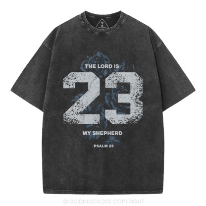 The Lord Is My Shepherd Christian Washed T-Shirt