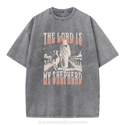 The Lord Is My Shepherd Christian Washed T-Shirt