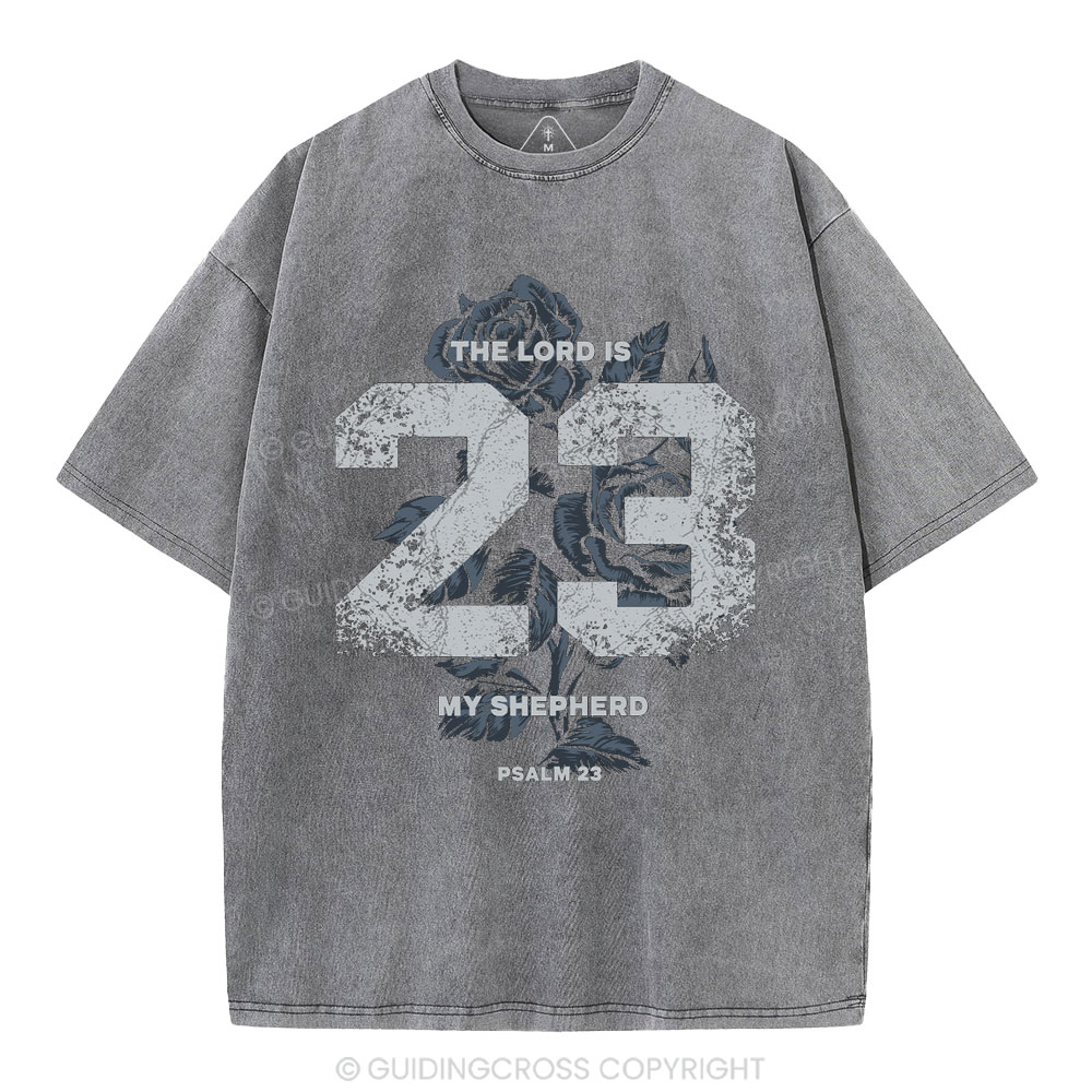 The Lord Is My Shepherd Christian Washed T-Shirt