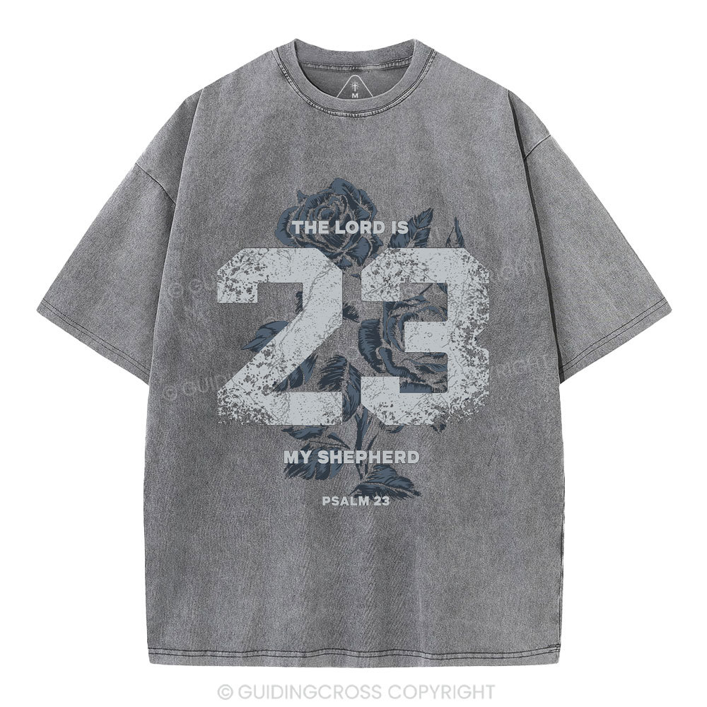 The Lord Is My Shepherd Christian Washed T-Shirt