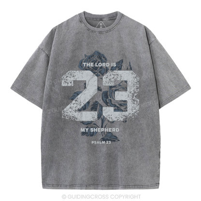 The Lord Is My Shepherd Christian Washed T-Shirt