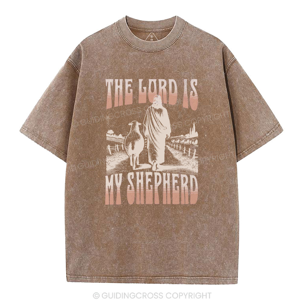 The Lord Is My Shepherd Christian Washed T-Shirt