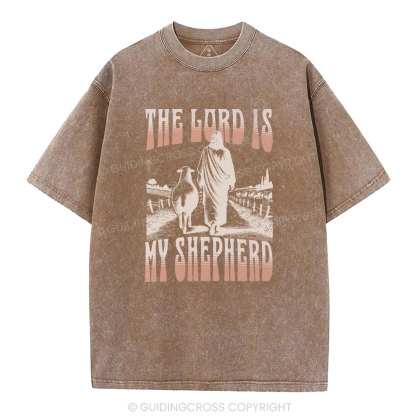 The Lord Is My Shepherd Christian Washed T-Shirt